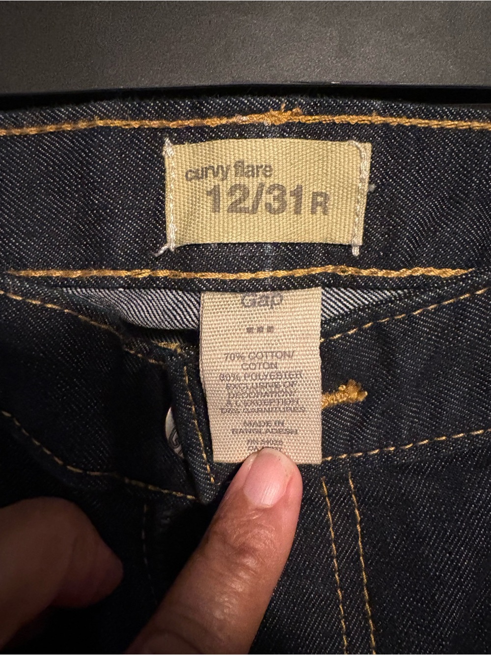 BUNDLE OF 3 -GAP/CALVIN KELVIN/BANANA REPUBLIC- Dark Blue Womens Boot Cut Jeans